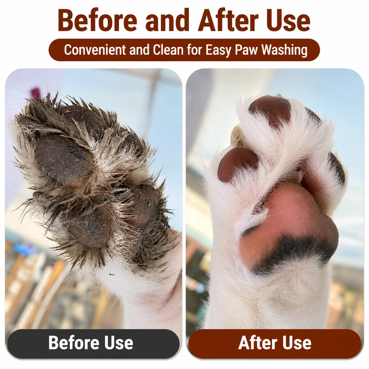 Portable Pet Paw Cleaner & Foot-Washing Cup